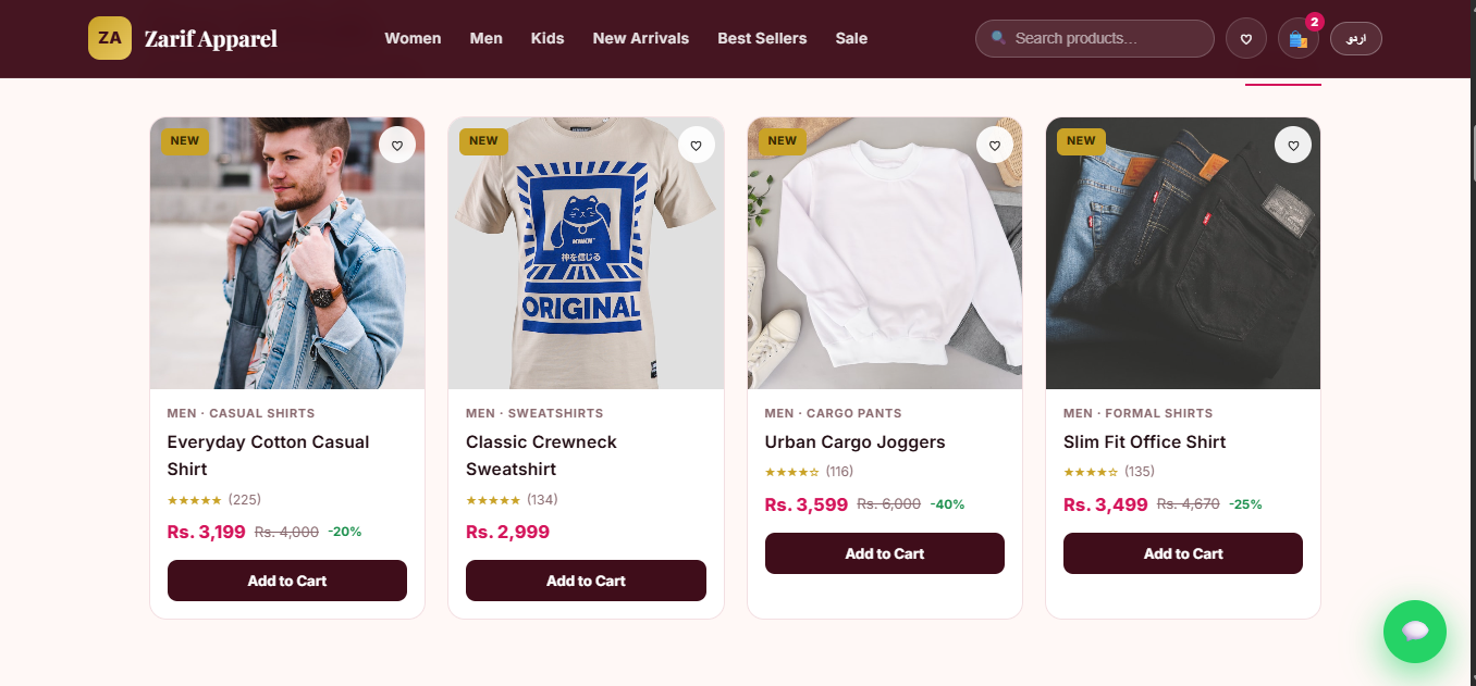 Clothing Website Project